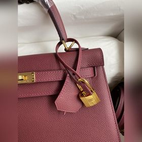 Сумка Hermès Kelly из кожи Epsom с прошитыми восковыми нитками, б