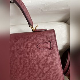 Сумка Hermès Kelly из кожи Epsom с прошитыми восковыми нитками, б