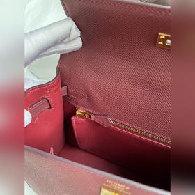 Сумка Hermès Kelly из кожи Epsom с прошитыми восковыми нитками, б