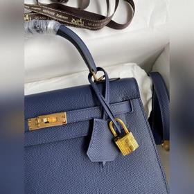 Сумка Hermès Kelly из кожи Epsom с прошитыми восковыми швами, зол