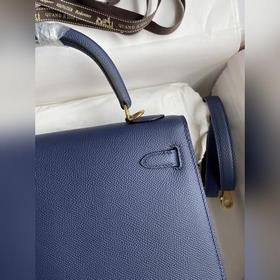 Сумка Hermès Kelly из кожи Epsom с прошитыми восковыми швами, зол