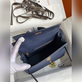 Сумка Hermès Kelly из кожи Epsom с прошитыми восковыми швами, зол