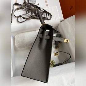 Сумка Hermes Kelly из кожи Epsom с прошитыми восковыми нитками се