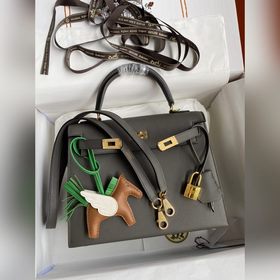 Сумка Hermes Kelly из кожи Epsom с прошитыми восковыми нитками се