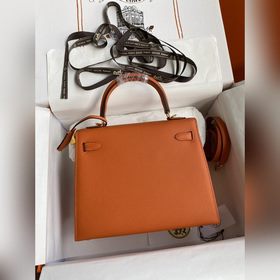 Сумка Hermes Kelly из кожи Epsom с прошитыми восковыми нитками, о