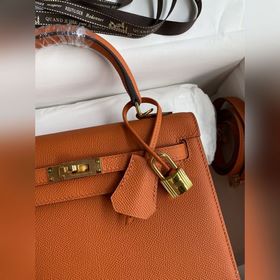 Сумка Hermes Kelly из кожи Epsom с прошитыми восковыми нитками, о