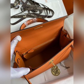 Сумка Hermes Kelly из кожи Epsom с прошитыми восковыми нитками, о