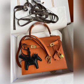 Сумка Hermes Kelly из кожи Epsom с прошитыми восковыми нитками, о