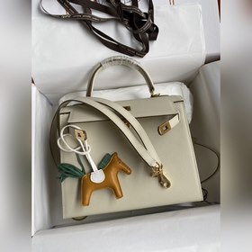 Сумка Hermes Kelly из кожи Epsom с прошитыми восковыми нитками зо