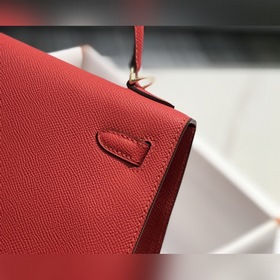 Сумка Hermès Kelly из кожи Epsom с прошитыми восковыми швами золо