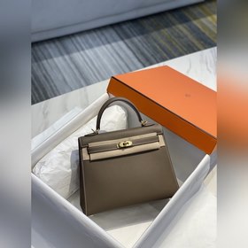 Сумка Hermès Kelly из кожи Epsom с прошитыми восковыми швами золо