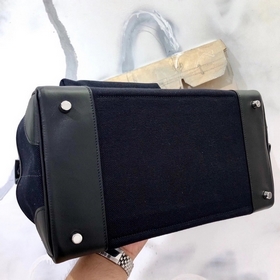 Сумка Hermes Birkin &nbsp;cargo темно-синяя серебряной застеж
