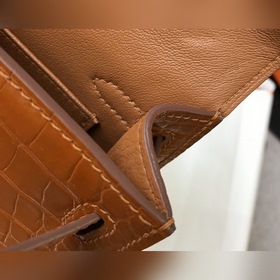 Hermès Имитация крокодила Кожаная сумка Импортная кожа с тиснение