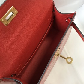 Hermès Имитация крокодила Кожаная сумка Импортная кожа с тиснение