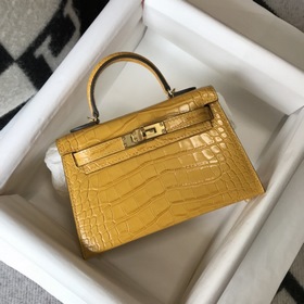 Hermès Имитация крокодилаКожаная сумка Импортная кожа с тиснением