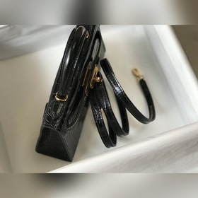 Hermès Имитация крокодила Кожаная сумка Импортная кожа с тиснение