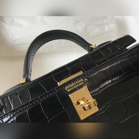 Hermès Имитация крокодила Кожаная сумка Импортная кожа с тиснение