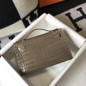 Hermès Small Kelly Evening Bag Clutch Bag Золотая застежка Текст
