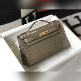 Hermès Small Kelly Evening Bag Clutch Bag Золотая застежка Текст