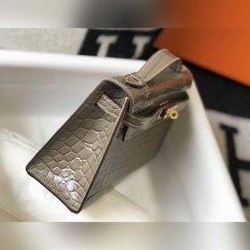 Hermès Small Kelly Evening Bag Clutch Bag Золотая застежка Текст