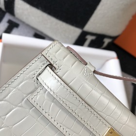 Hermès Small Kelly Evening Bag Clutch Bag Золотая застежка Текст