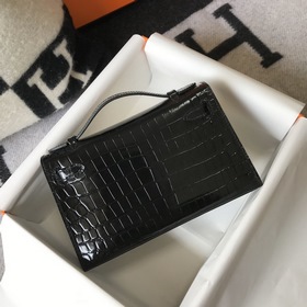 Hermès Small Kelly Evening Bag Clutch Bag Золотая застежка Текст