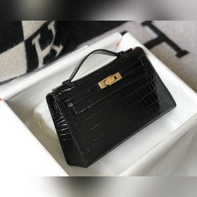 Hermès Small Kelly Evening Bag Clutch Bag Золотая застежка Текст
