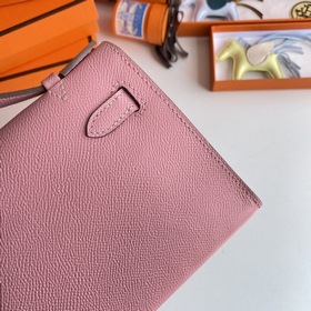 Hermès Mini Kelly Pochette сумка epsom кожа, молочный цвет, золо