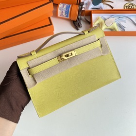 Hermès Mini Kelly Pochette сумка epsom кожа золотая застежка Раз