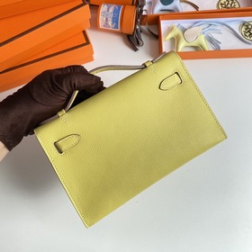 Hermès Mini Kelly Pochette сумка epsom кожа золотая застежка Раз