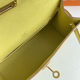Hermès Mini Kelly Pochette сумка epsom кожа золотая застежка Раз