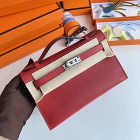 Hermès Mini Kelly Pochette сумка-клатч из кожи Epsom, китайский к