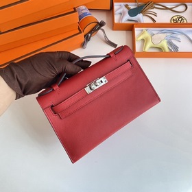 Hermès Mini Kelly Pochette сумка-клатч из кожи Epsom, китайский к