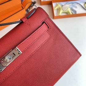 Hermès Mini Kelly Pochette сумка-клатч из кожи Epsom, китайский к