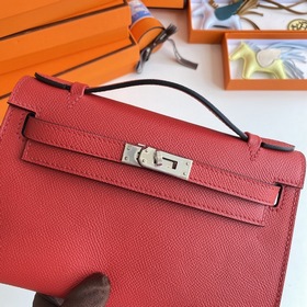 Hermès Mini Kelly Pochette сумка-клатч из кожи Epsom, китайский к