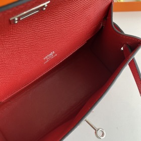 Hermès Mini Kelly Pochette сумка-клатч из кожи Epsom, китайский к