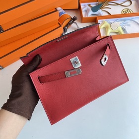 Hermès Mini Kelly Pochette сумка-клатч из кожи Epsom, китайский к