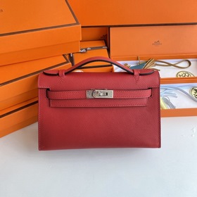 Hermès Mini Kelly Pochette сумка-клатч из кожи Epsom, китайский к
