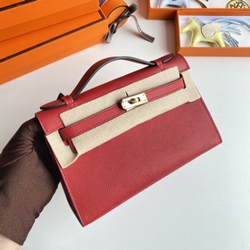Hermès Mini Kelly Pochette сумка-клатч из кожи Epsom, китайский к