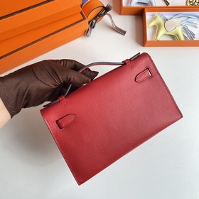 Hermès Mini Kelly Pochette сумка-клатч из кожи Epsom, китайский к