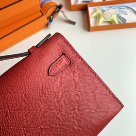 Hermès Mini Kelly Pochette сумка-клатч из кожи Epsom, китайский к