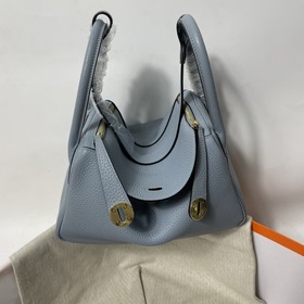 Hermès Импортная сумка из кожи TC, льняной синий с золотыми сереб