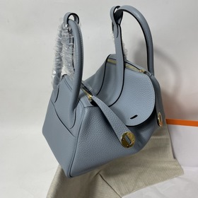Hermès Импортная сумка из кожи TC, льняной синий с золотыми сереб