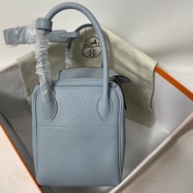 Hermès Импортная сумка из кожи TC, льняной синий с золотыми сереб