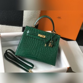 Hermès Ручная сумка из телячьей кожи с тиснением, внутренний слой