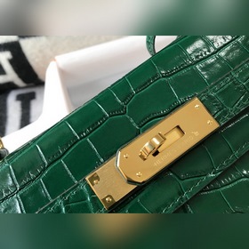 Hermès Ручная сумка из телячьей кожи с тиснением, внутренний слой