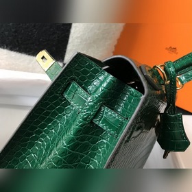 Hermès Ручная сумка из телячьей кожи с тиснением, внутренний слой