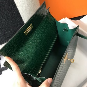 Hermès Ручная сумка из телячьей кожи с тиснением, внутренний слой
