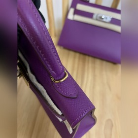 Hermès Импортная сумка Epsom, полностью сшитая вручную, второе по