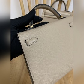 Hermès Импортная сумка Epsom, полностью сшитая вручную, второе по